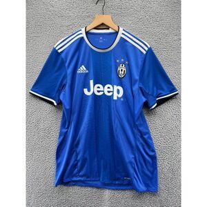Adidas Juventus Jersey Mens Large Blue Jeep 2016 Away Jersey